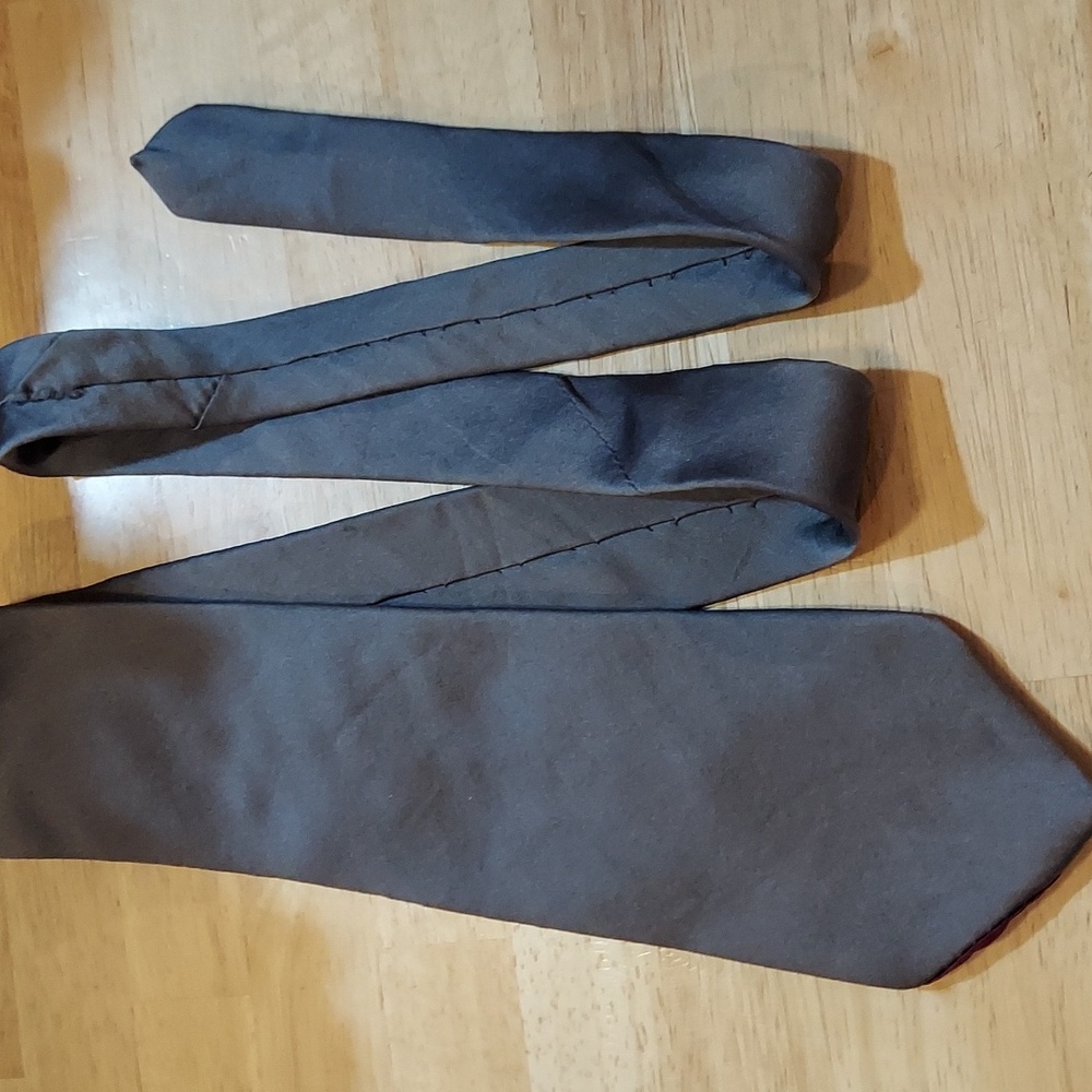 Zylos Gold‎ George Machado Charcoal Silk Tie